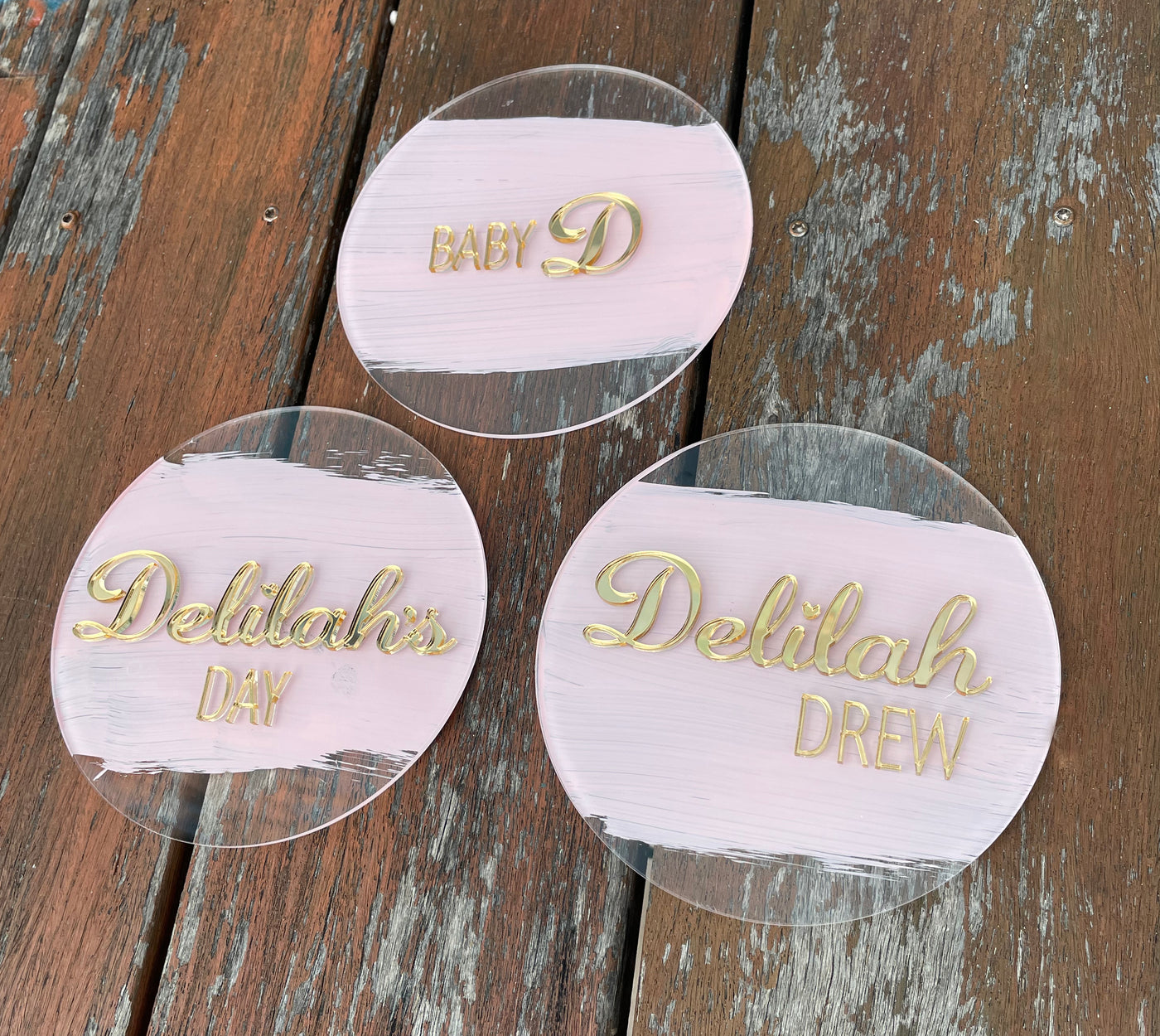 Acrylic Baby Name Plate