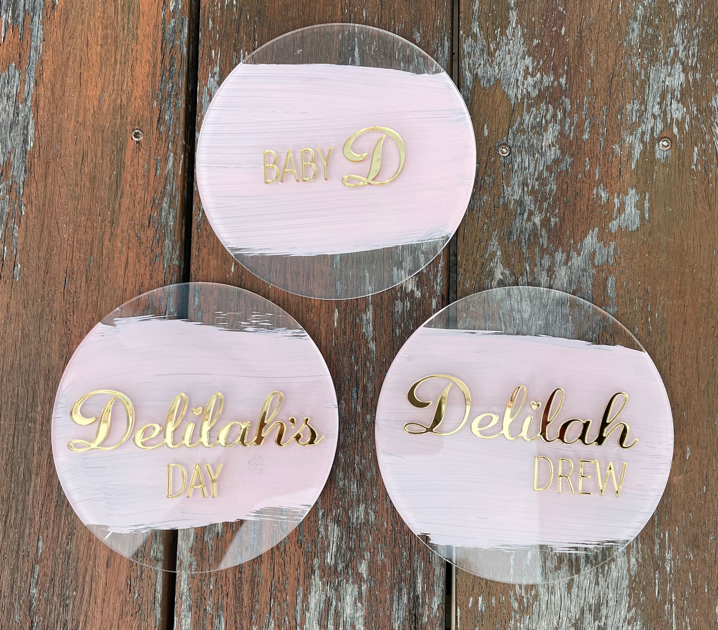 Acrylic Baby Name Plate