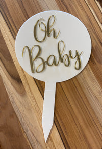Oh Baby Cake Topper