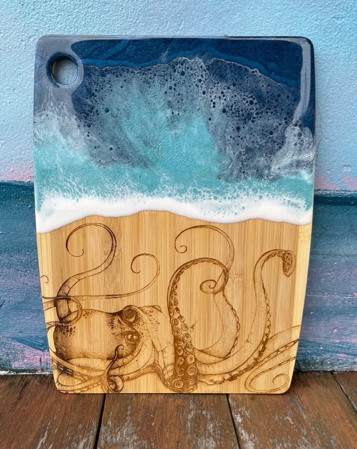Octopus Resin Cutting Board